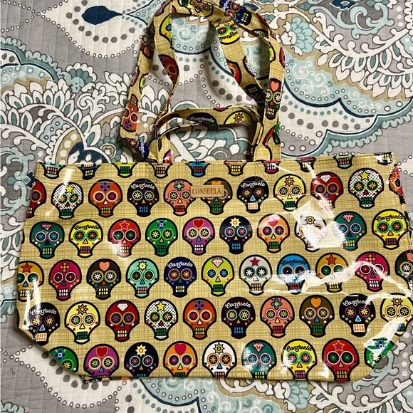 Consuela Bags Consuela Sugar Skull Jumbo Tote New See Photos For